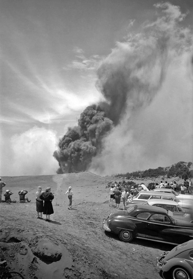 Visitors Watching the Eruption